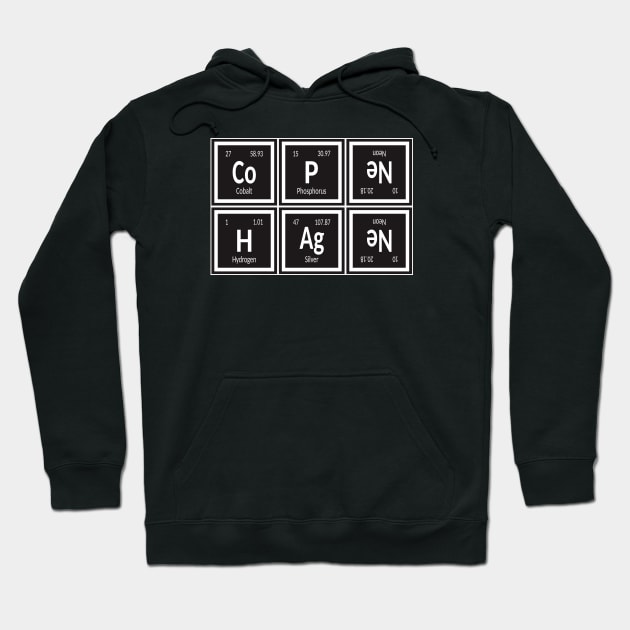 Copenhagen City | Periodic Table of Elements Hoodie by Maozva-DSGN